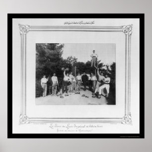 Gymnastika i Istanbul, Turkiet 1885 Poster