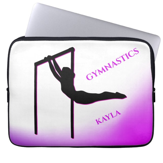 Gymnastika LAPTOP SLEEVE med personlig namn. (Framsidan)