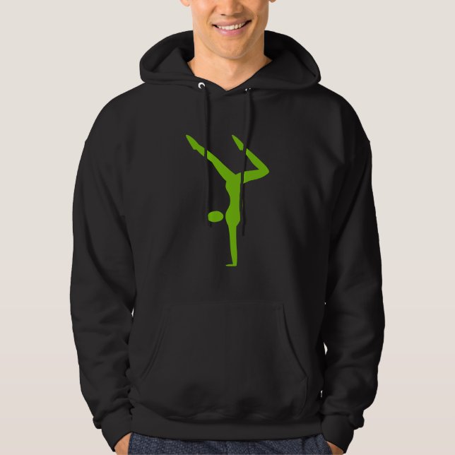 Gymnastika - Martiansk Grönt Hoodie (Framsida)