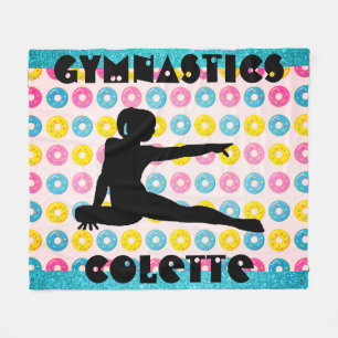 Gymnastika och Donuts Fleecefilt