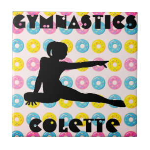 Gymnastika och Donuts Kakelplatta