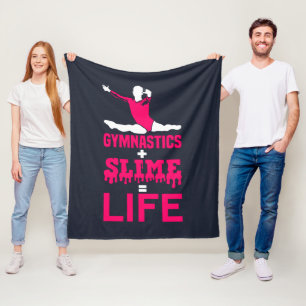 Gymnastika och Slime är Life Fleecefilt