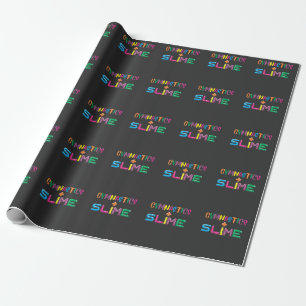 Gymnastika och Slime Loving Kid Tumbling Athlet Presentpapper