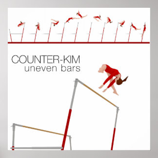 Gymnastika - ojämn Pub-färdighet Poster