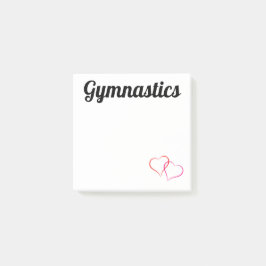 Gymnastika post-it-anteckningar 3x3 med hjärter post-it block