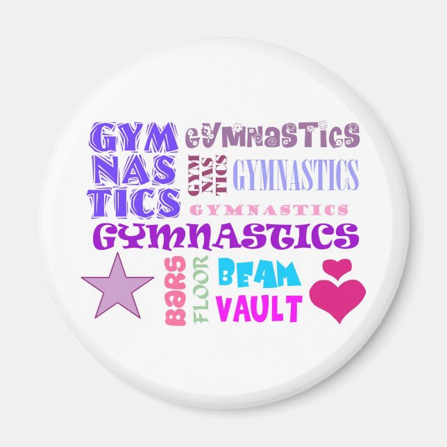 Gymnastika repeterar magnet (Framsidan)