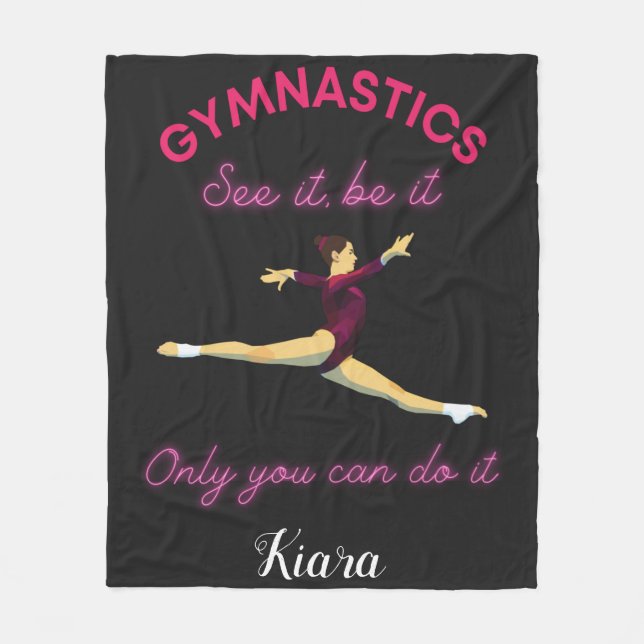 Gymnastika Se det - bara du kan göra det. Fleecefilt (Framsidan)