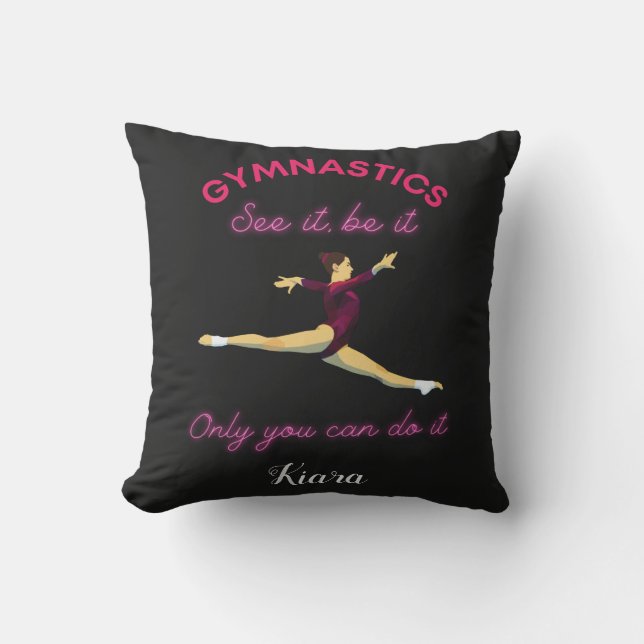 Gymnastika Se det - bara du kan göra det. Kudde (Framsida)
