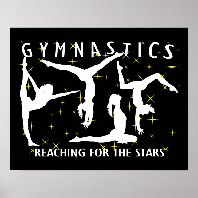 Gymnastika som når stjärnorna poster (Framsidan)