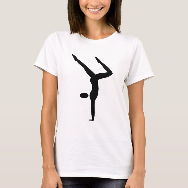 Gymnastika - svart t-shirt (Framsida)