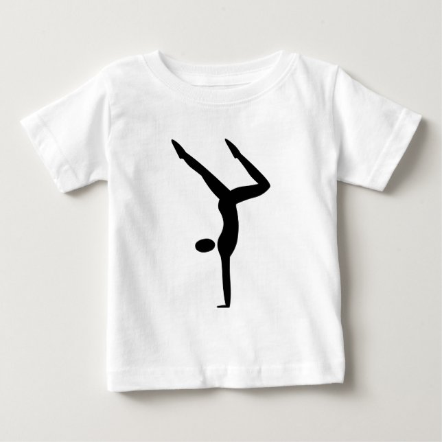 Gymnastika - svart tee shirt (Framsida)