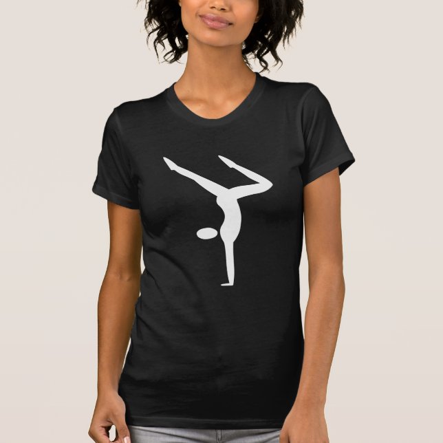 Gymnastika - vit tee shirt (Framsida)