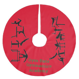 Gymnastikakademins trädskörtel julgransmatta borstad polyester