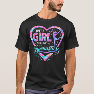 Gymnastikälskare bara en tjej som älskar t shirt