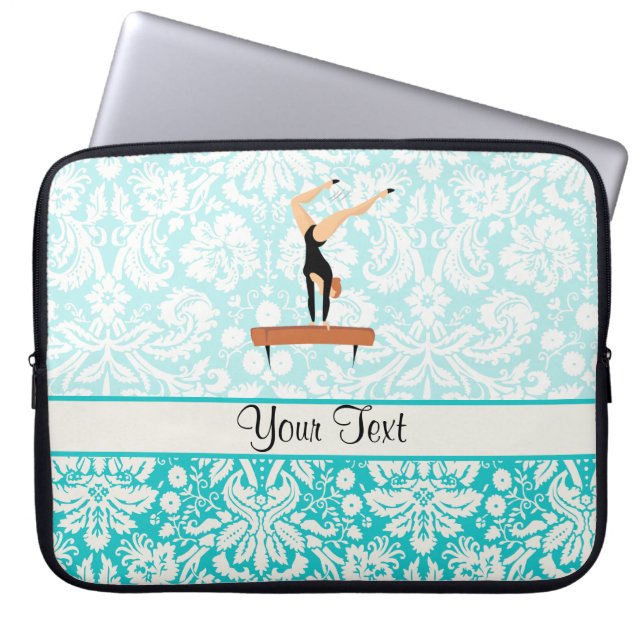 Gymnastikbalansbom Laptop Sleeve (Framsidan)