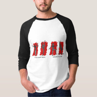 Gymnastikbaseballskjorta T-shirt
