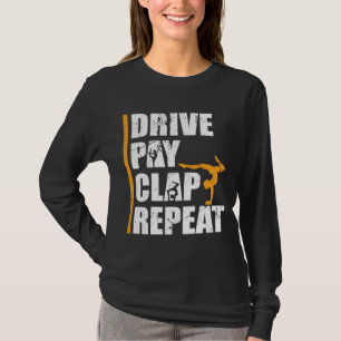 Gymnastikdotter Far Betalar Drive Clap Pappa T Shirt