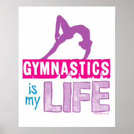 Gymnastiken är mitt liv poster