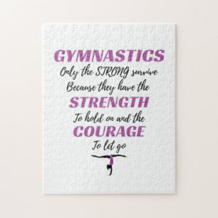 Gymnastiken ger den starka Överlevande gymnastgåva Pussel
