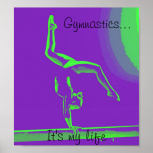 Gymnastiken poster "Det är mitt liv"