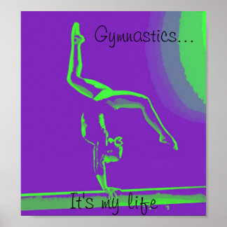Gymnastiken poster "Det är mitt liv"