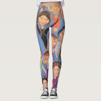 Gymnastikfärgad gåva från mönster leggings