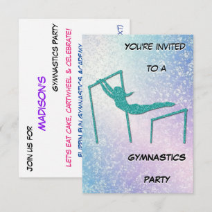 Gymnastikfest Glans Invitation Inbjudningar
