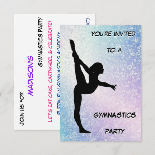 Gymnastikfest Glänsande Inbjudan