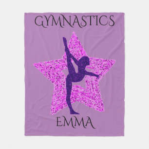 Gymnastikfiltar med personlig namn. fleecefilt