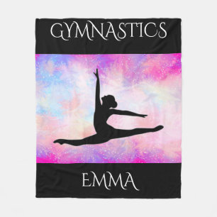 Gymnastikfiltar med personlig namn. fleecefilt