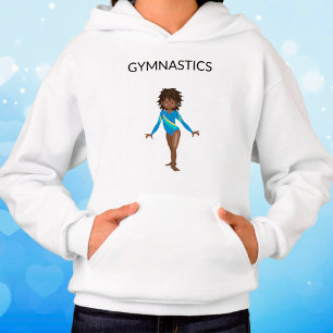 Gymnastikflickans pullovejodie med gymnast t shirt
