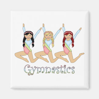 gymnastikflickor magnet