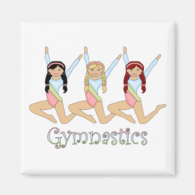 gymnastikflickor magnet (Framsidan)