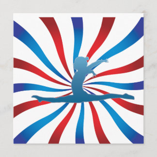 Gymnastikfödelsedagsfest inbjudan