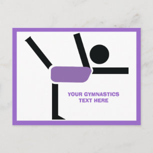 Gymnastikgåvor, gymnastiktränare vykort