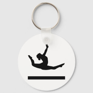 Gymnastikgymnast Nyckelring