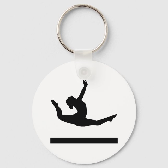 Gymnastikgymnast Nyckelring (Framsida)