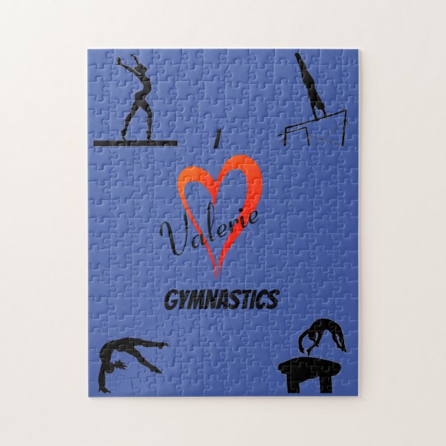 Gymnastikhändelser pussel med Namn (Vertikal)