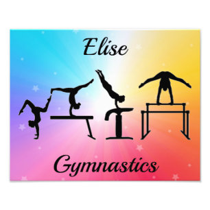 Gymnastikhändelser - rabattfotoutskrift fototryck