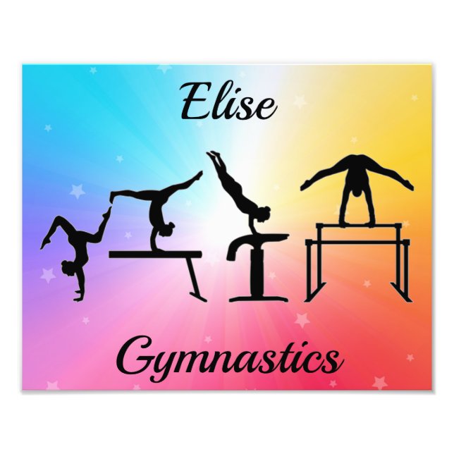 Gymnastikhändelser - rabattfotoutskrift fototryck (Framsidan)