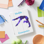 Gymnastikhandvårens iPad Smart Cover iPad Skydd<br><div class="desc">Gymnastics HandSpring Silhouette med små hjärtan över hela gymnastiken för att representera hennes kärlek i gymnastik. Det bästa av allt den här designen kan vara personlig med namn i din gymnast!</div>