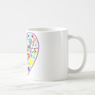 Gymnastikhjärta med blommor kaffemugg