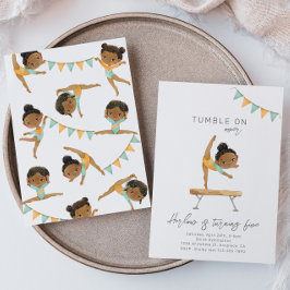 Gymnastikinbjudan på födelsedagen | Gymnastics Par Inbjudningar