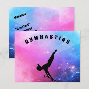 Gymnastikkort för flickor som kärlek Gymnastik!