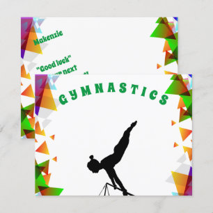 Gymnastikkort för flickor som kärlek Gymnastik! Kort