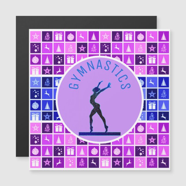Gymnastikkort - julklapp (Fram/baksida)