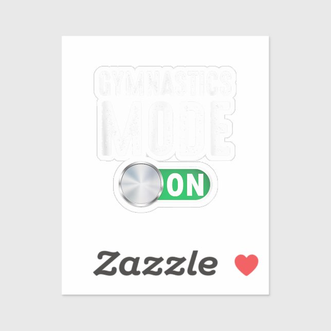 Gymnastikläge på Coola Gymnast-Idrottsman Klistermärken (Ark)