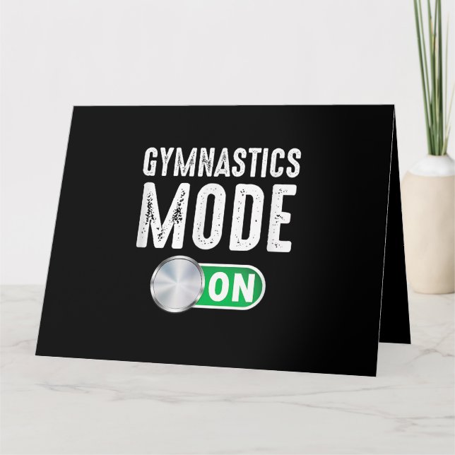 Gymnastikläge på Coola Gymnast-Idrottsman Kort (Framsida)