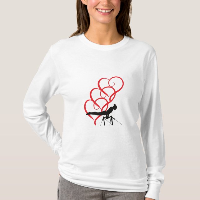 Gymnastiklångärmad t-shirt. t shirt (Framsida)
