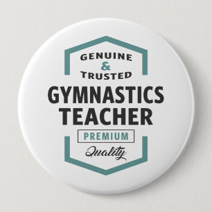 Gymnastiklärarens Logotyp Gifts. Knapp